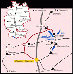 Lageplan &ndash; Lage am Haselbachsee