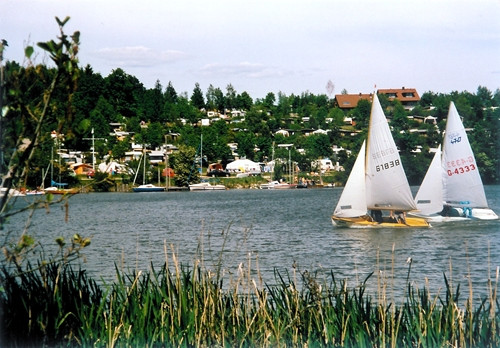 Luftaufnahme vom Haselbachsee