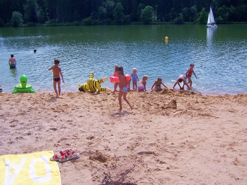 Badestrand am Haselbachsee