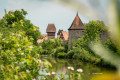 Burg über der Wörnitz in Dinkelsbühl mit Blick auf die mittelalterliche Altstadt