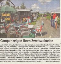 Camper zeigen ihren Zweitwohnsitz
