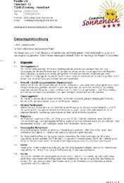 Campingplatzordnung