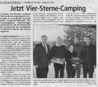 Jetzt Vier-Sterne-Camping